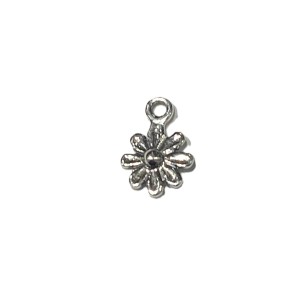 Sterling Silver 925 Flower Pendant (with ring)