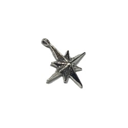 Sterling Silver 925 Large Starburst Pendant