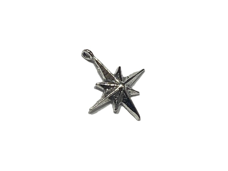 Sterling Silver 925 Large Starburst Pendant