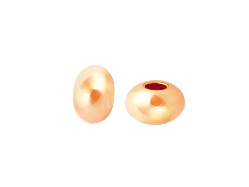 14K GOLD FILLED SAUCER BEAD RED PLATE ROSE PLATE 