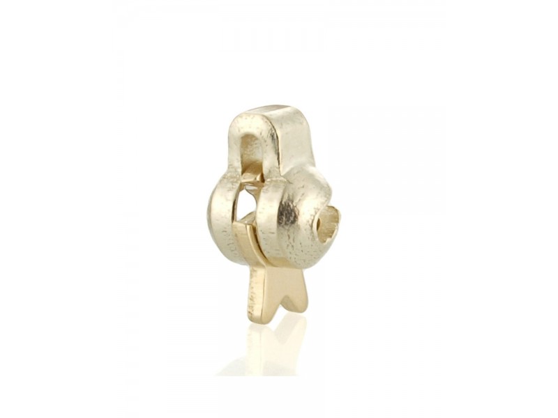 9K Yellow Gold Mini Roller Catch For Brooches