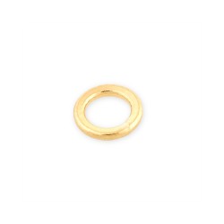 9K Yellow Gold Medium Weight Soldered Jump Ring D 5mm wire 1mm