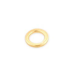 9K Yellow Gold Medium Weight Soldered Jump Ring - 5.0mm x 1.0mm (Per Piece)