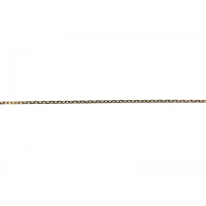 9K Yellow Gold Fine Angle Filed Trace Chain - 1.5mm x 0.9mm