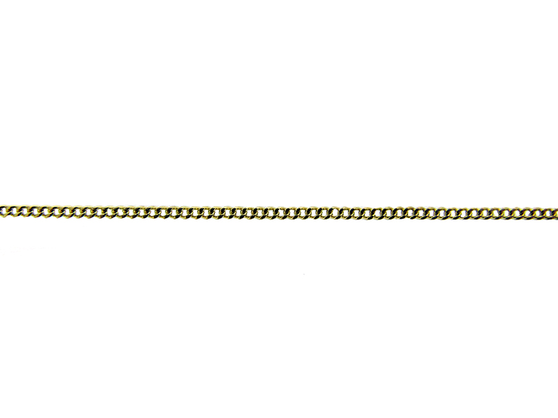 9K Yellow Gold Curb Chain - 1.2mm 
