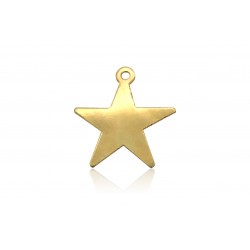 GOLD FILLED FLAT STAR CHARM 2818F