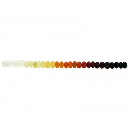 Mexican Fire Opal Faceted Rondelle Beads - 7mm