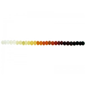 Mexican Fire Opal Faceted Rondelle Beads - 7mm