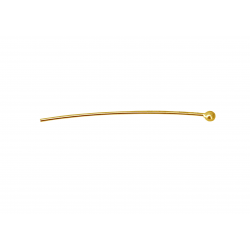 Gold Filled Head Pin 0.4mm x 25mm with a 1.2mm Ball