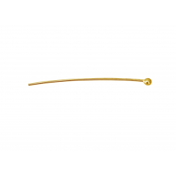 Gold Filled Ball Head Pin - 0.5mm x 50mm