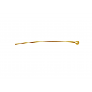 Gold Filled Ball Head Pin - 0.4mm x 25mm 