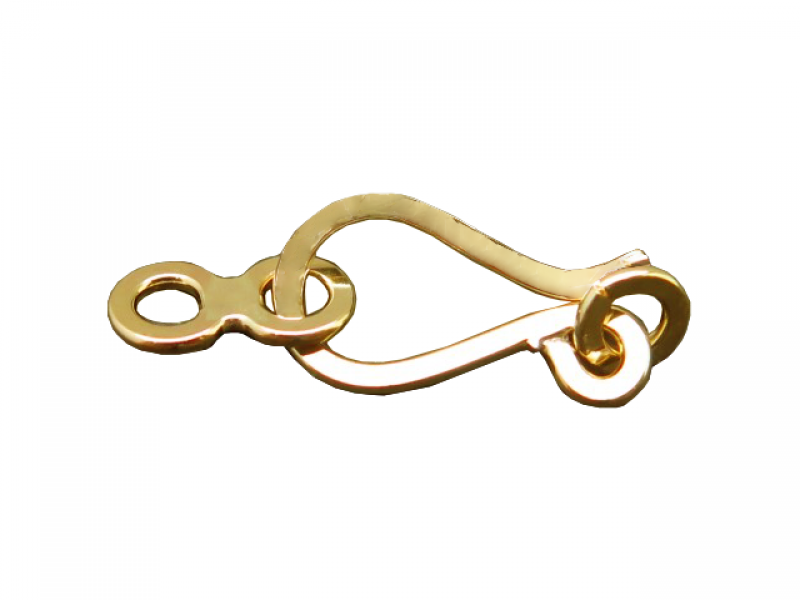 Gold Filled Hook Clasp with Figure 8 connector 16mm