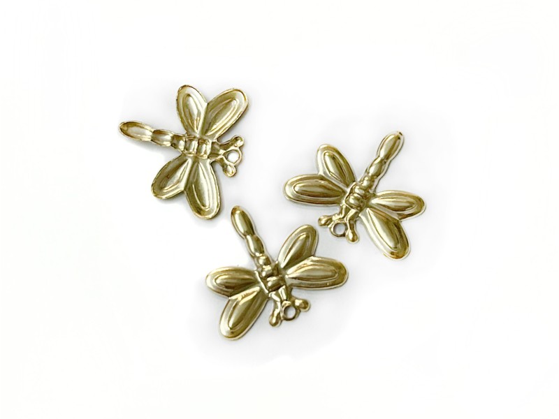 Gold Filled Dragonfly Charm