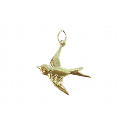 Gold Filled Swallow Bird Charm