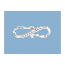 Sterling Silver 925 S Hook Clasp 18mm