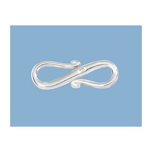 Sterling Silver 925 S Hook Clasp 18mm