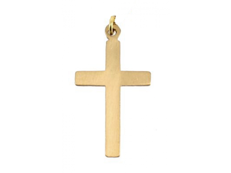 Gold Filled Large Cross Pendant (with ring)