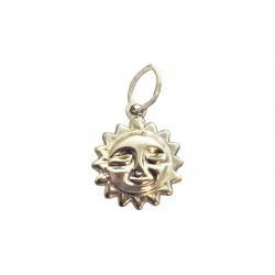 Gold Filled Sun Charm (with ring)
