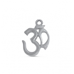 Sterling Silver 925 Large OM Symbol Pendant