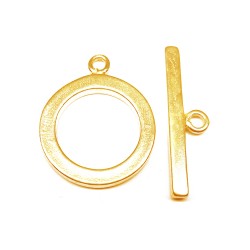 Gold Filled Flat Round Toggle Clasp 20mm