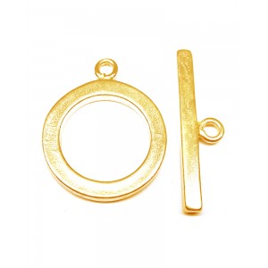 Gold Filled Flat Round Toggle Clasp 20mm