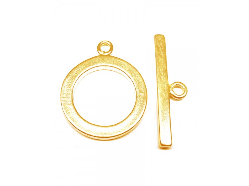 Gold Filled Flat Round Toggle Clasp 20mm