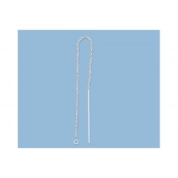Sterling Silver 925 Threader Earring - 3.9 inches long