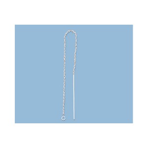 Sterling Silver 925 Threader Earring - 3.9 inches long