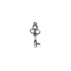 Sterling Silver 925 Fancy Key Charm