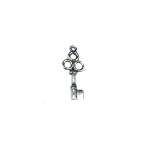 Sterling Silver 925 Fancy Key Charm