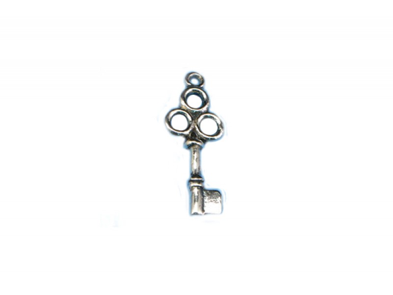 Sterling Silver 925 Fancy Key Charm