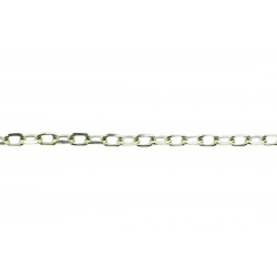 Sterling Silver 925 Faceted 'Forzatina' Trace Chain - 1.8mm, 0.5mm wire (66)