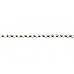 Sterling Silver 925 Tiny Rolo Chain, 1.2mm (48)