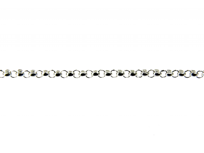 Sterling Silver 925 Tiny Rolo Chain, 1.2mm (48)