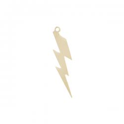 Gold Filled Charm Lightning Bolt