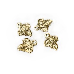 Gold Filled Vine Leaf Charm