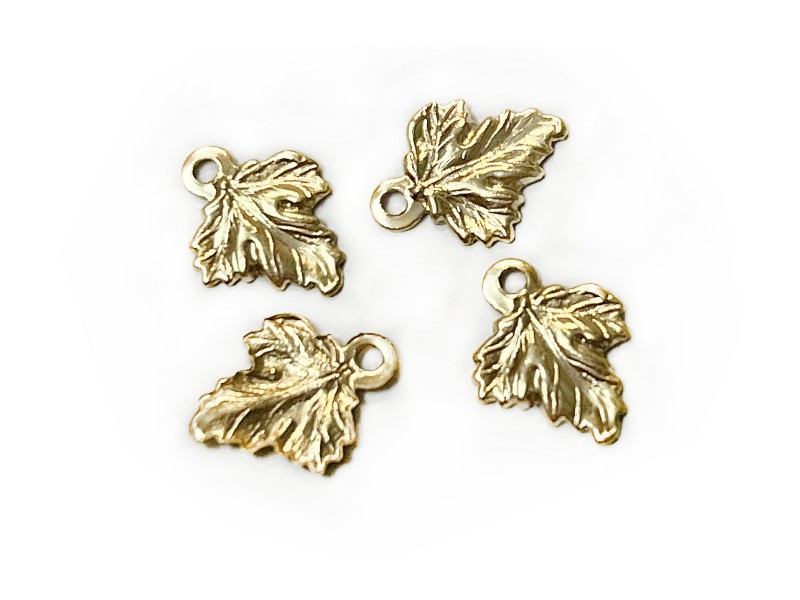 Gold Filled Vine Leaf Charm