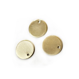 Gold Filled Disc Tag with 1.3 mm hole