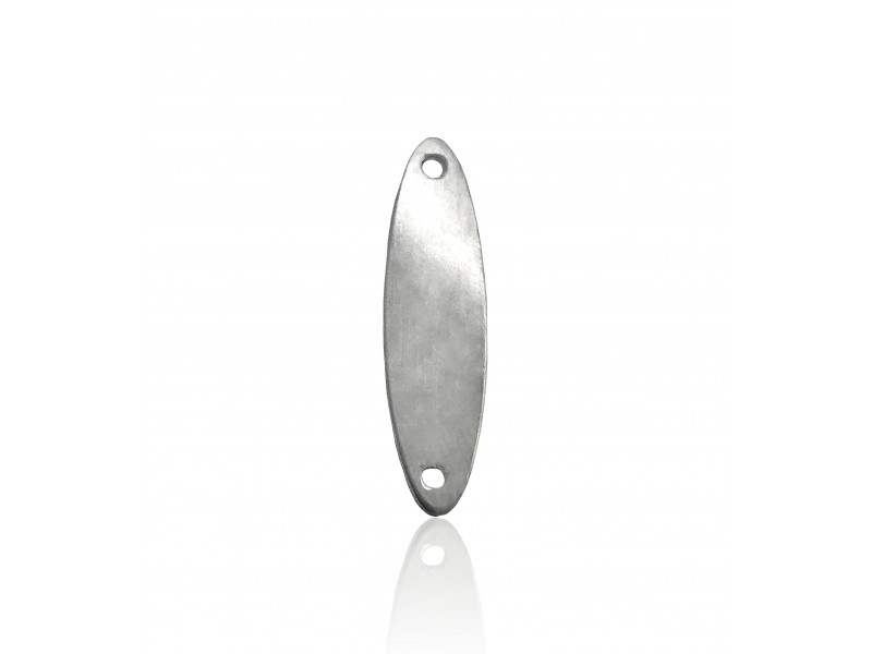 Sterling Silver 925 Flat Oval Connector