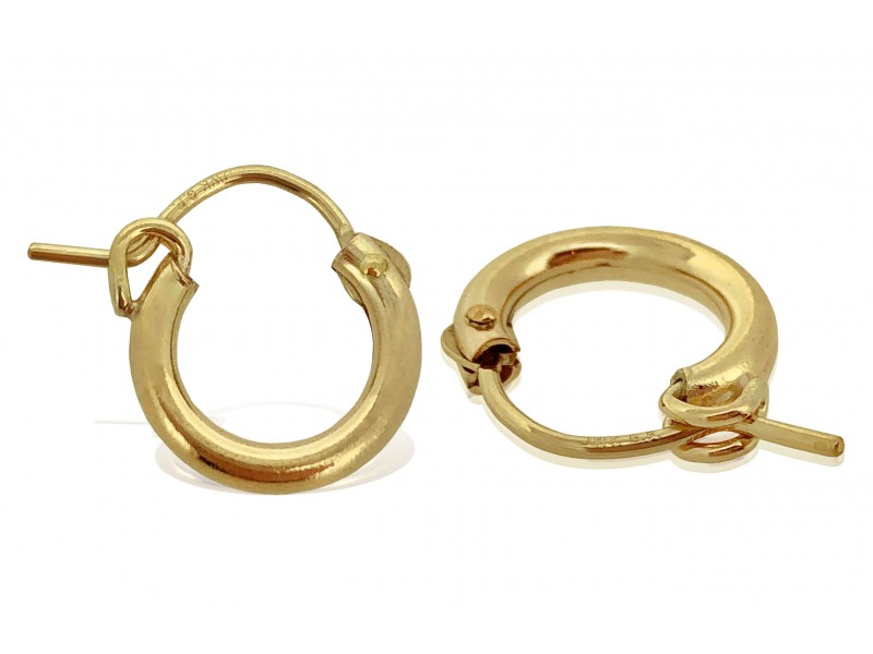Gold Filled Creole Hoop Earrings - 12mm