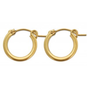 Gold Filled Creole Hoop Earrings - 15mm