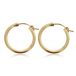 Gold Filled Creole Hoop Earrings - 22mm