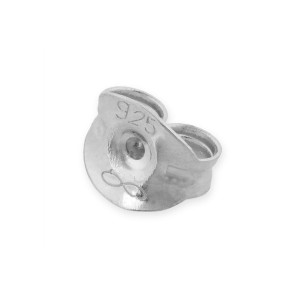 Sterling Silver 925 Plain Ear Scroll - Small