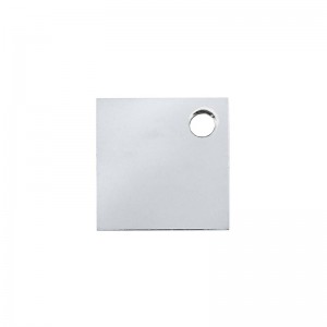 Sterling Silver 925 mini square tag 6mm