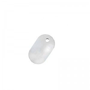 Sterling Silver 925 Mini Oval Tag