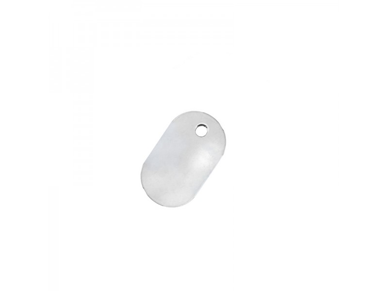 Sterling Silver 925 Mini Oval Tag