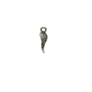 Sterling Silver 925 Angel wing Small Charm (with ring)