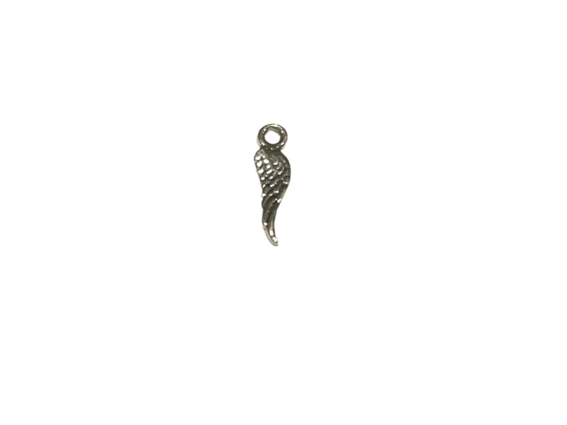 Sterling Silver 925 Angel wing Small Charm (with ring)