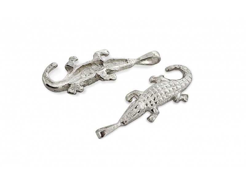 Sterling Silver 925 Crocodile Pendant