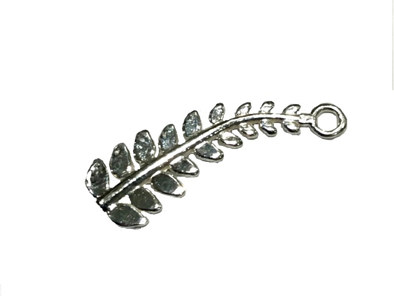 Sterling Silver 925 Medium Fern Pendant  